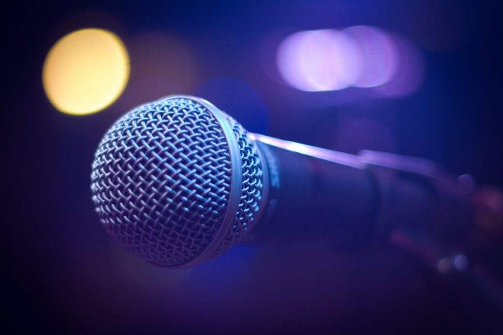 Mikrofon på scen